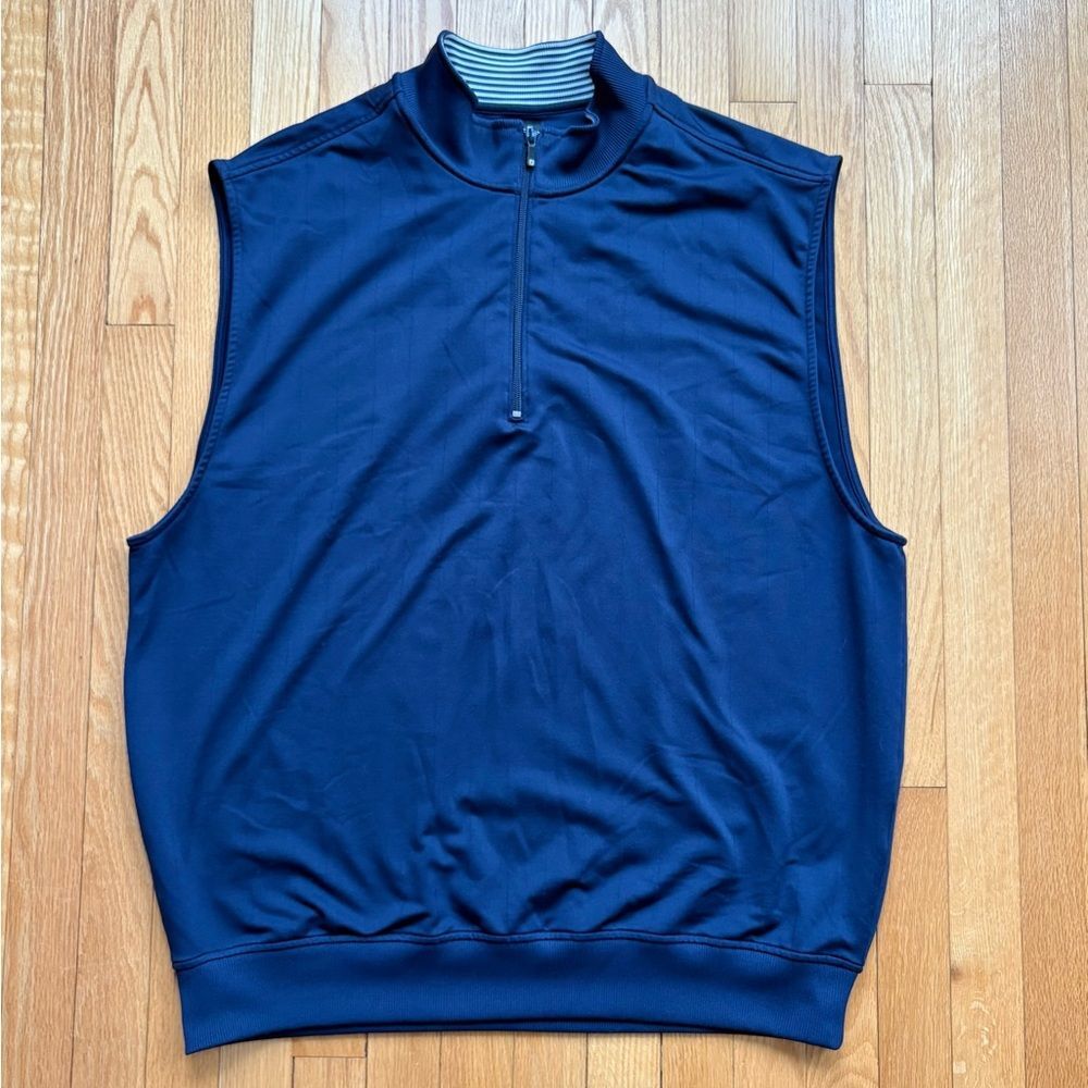 FootJoy Golf Men’s Full Zip Performance Vest XL X-Large Blue Solid